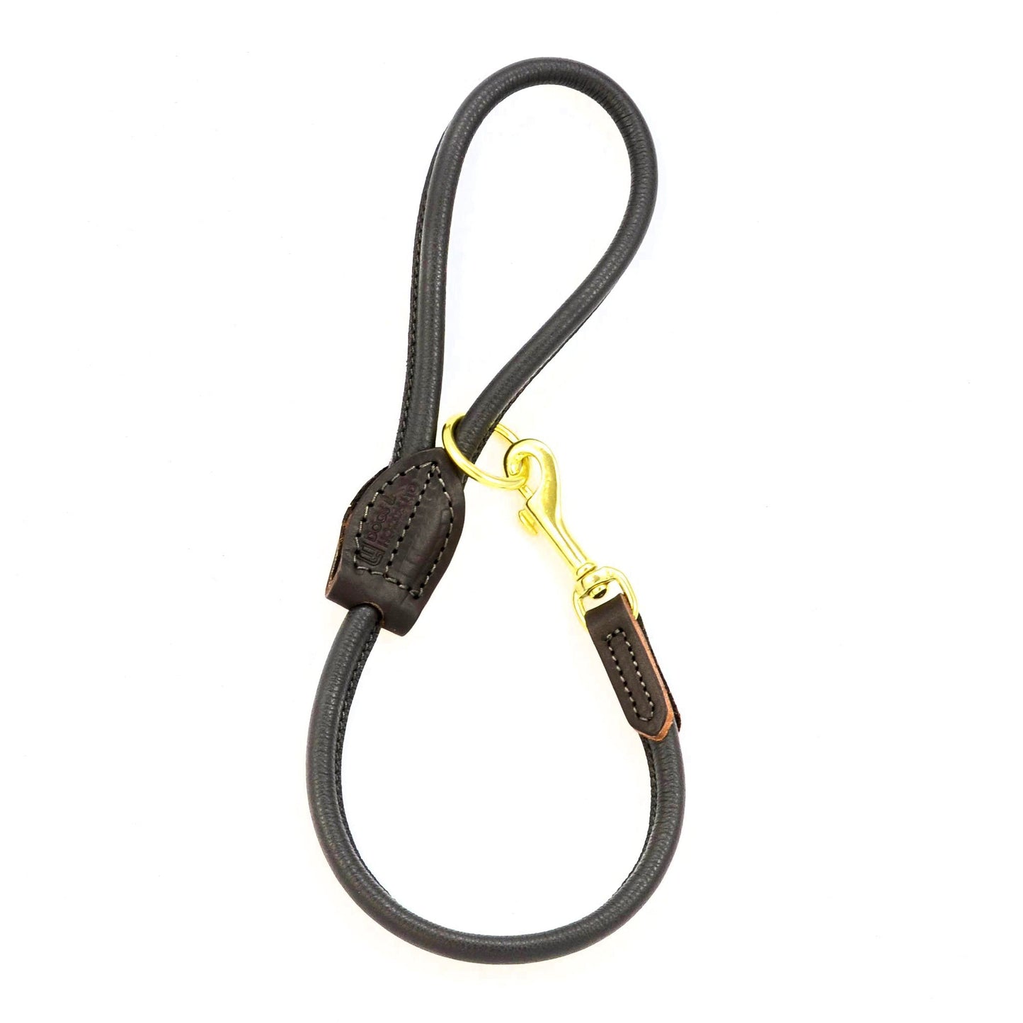 Big Dog Short Rolled Leather Lead