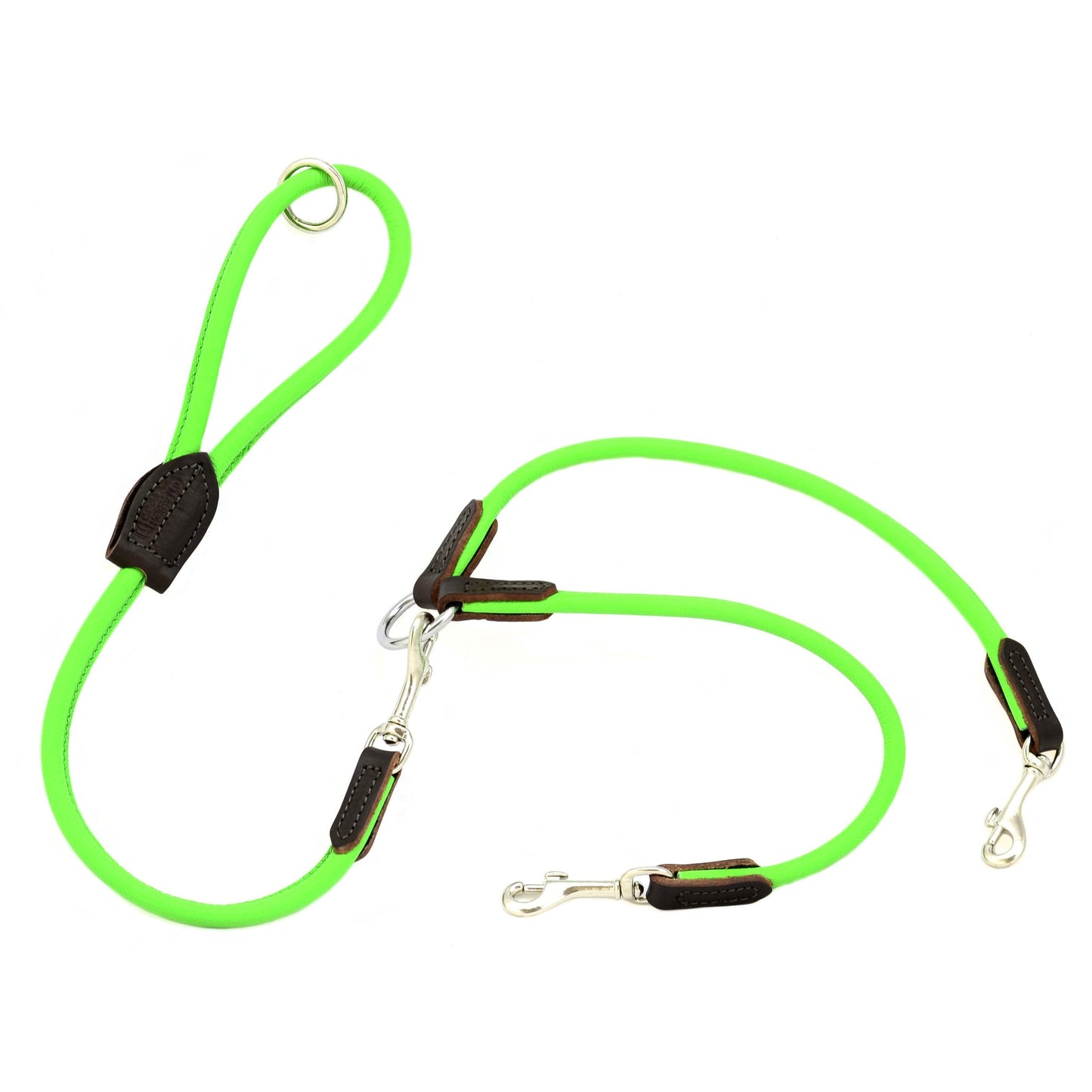 D&H Rolled Leather Coupler Including Short Dog Lead