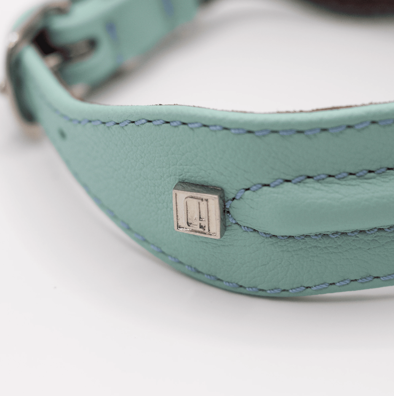 handmade soft leather dog collar