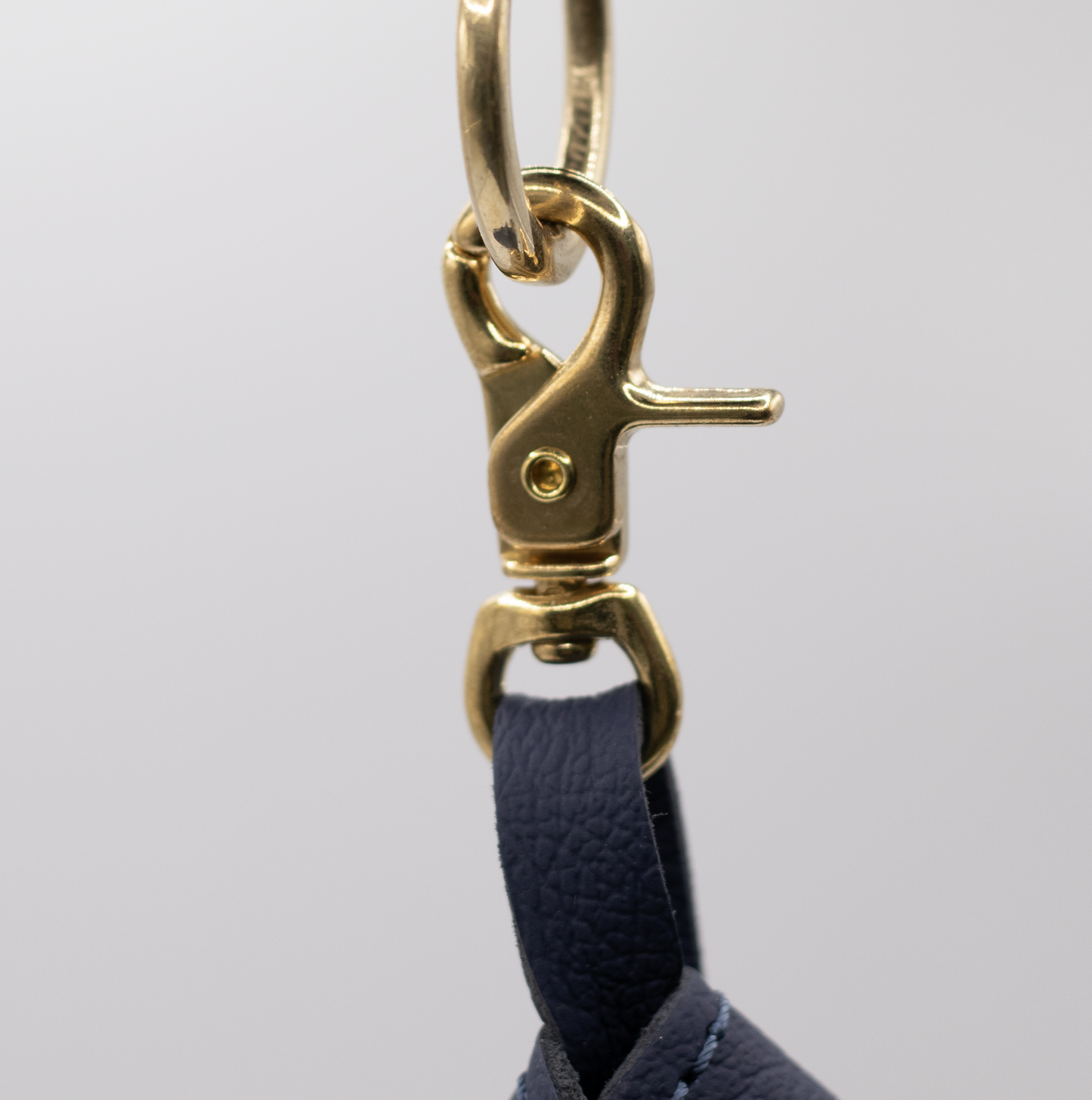 D&H PooSh - Soft Leather Poo Bag Dispenser Navy