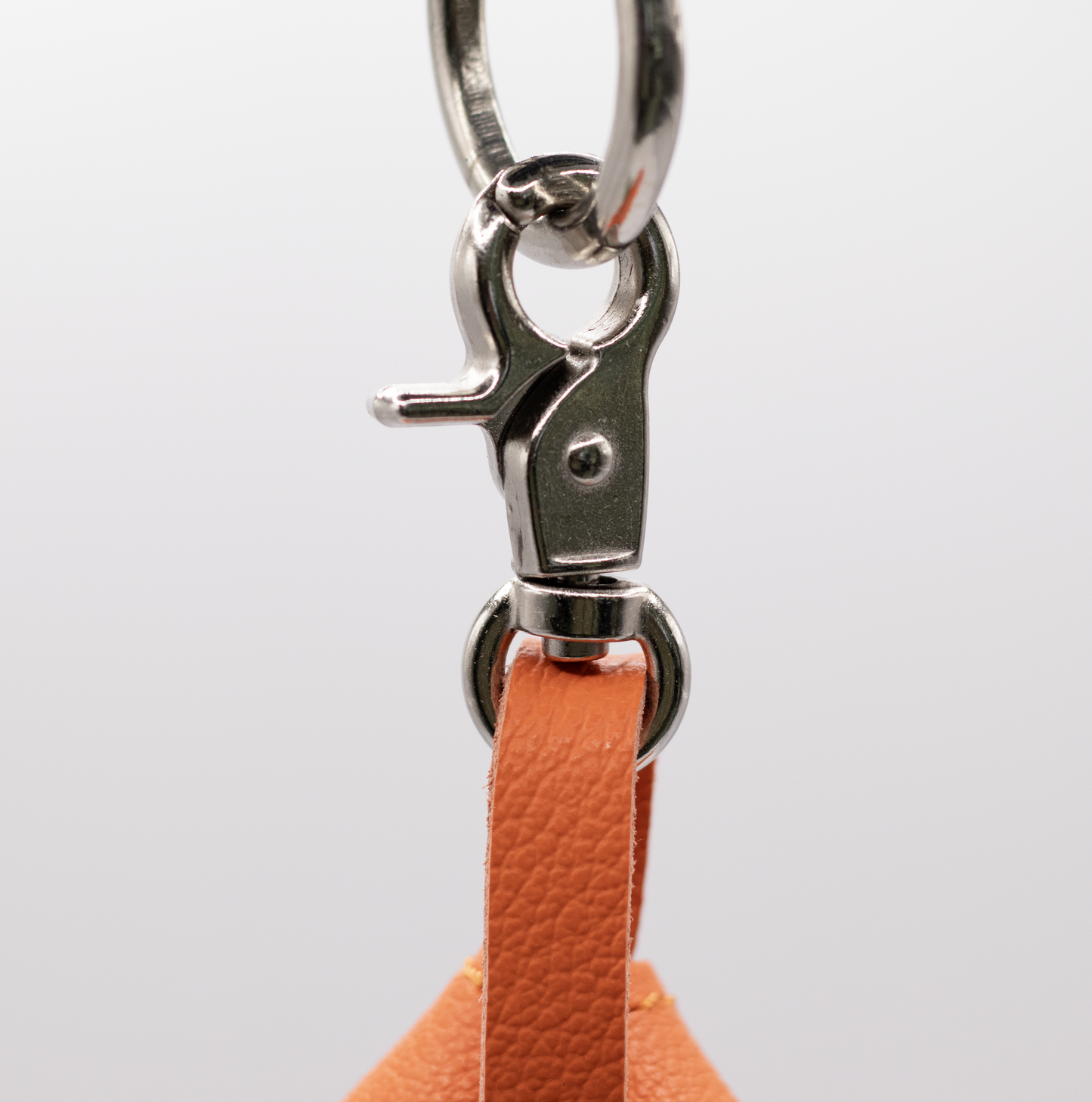 D&H PooSh - Soft Leather Poo Bag Dispenser Orange