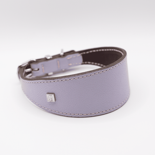 Soft Leather Hound Collar Lilac