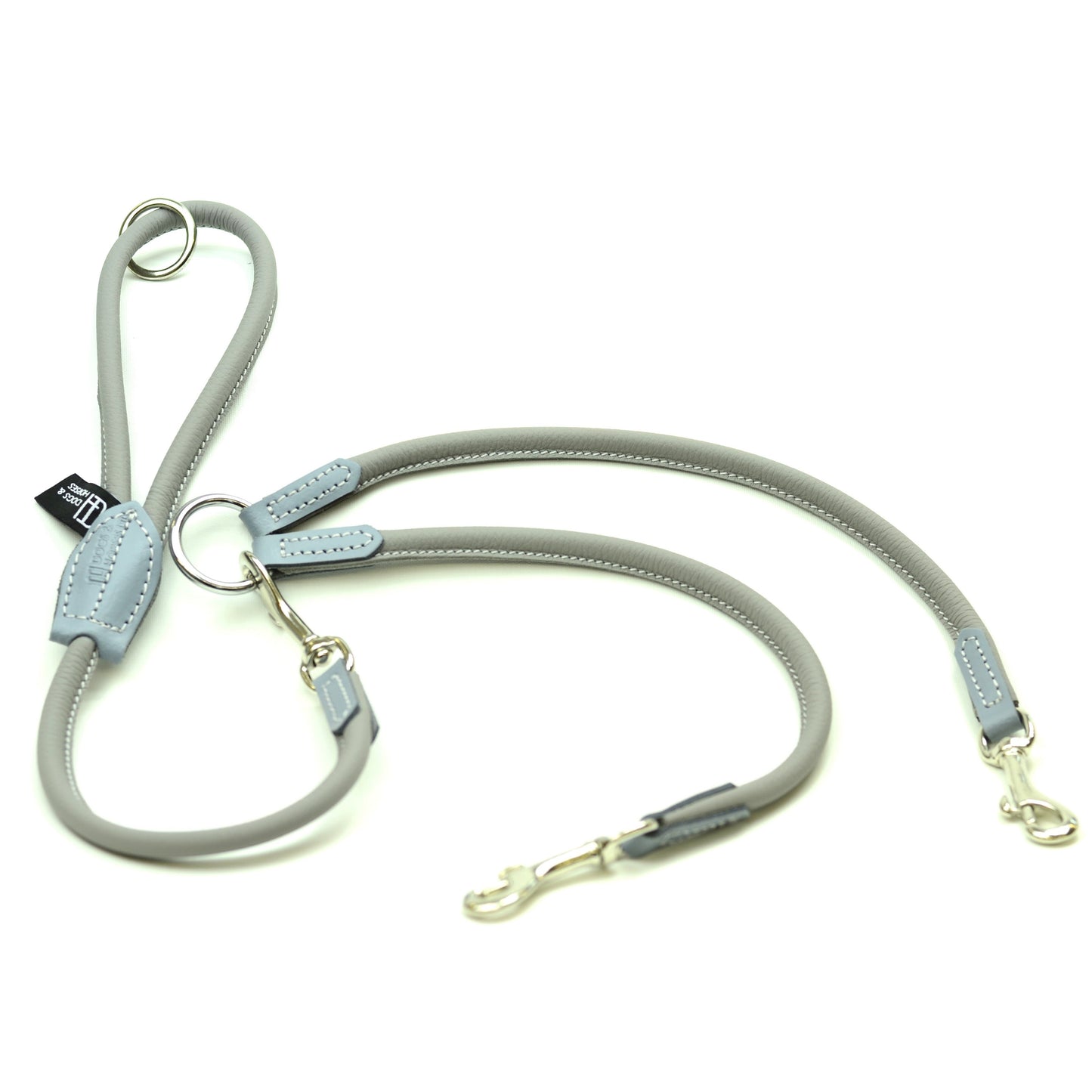 D&H Rolled Leather Coupler Including Short Dog Lead