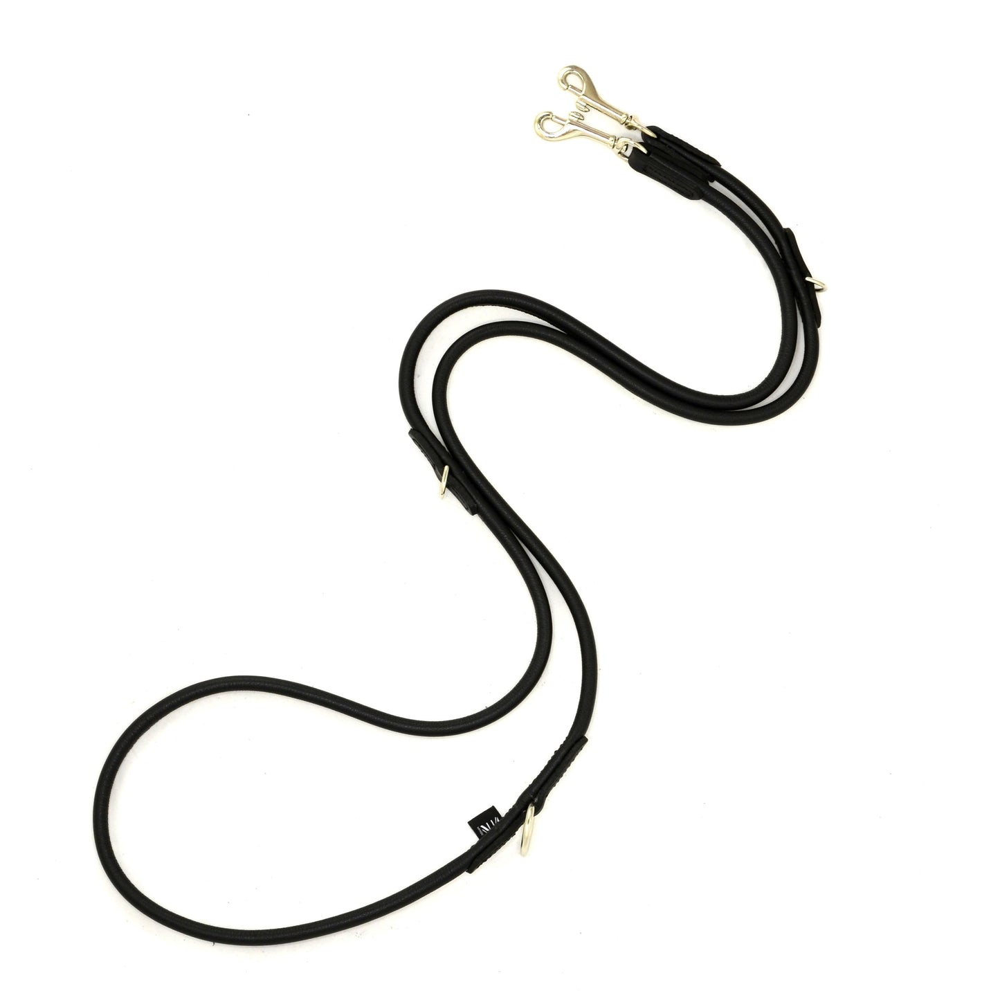 D&H Rolled Soft Leather Adjustable Training Lead