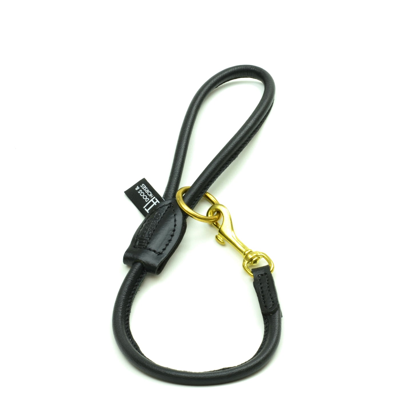 Big Dog Short Rolled Leather Lead