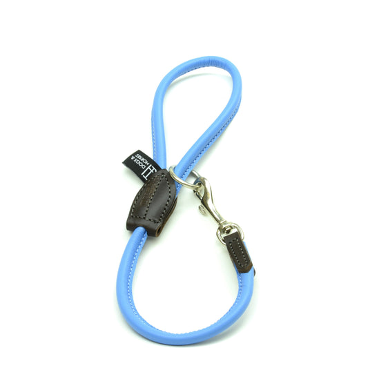 Short Rolled Leather Lead