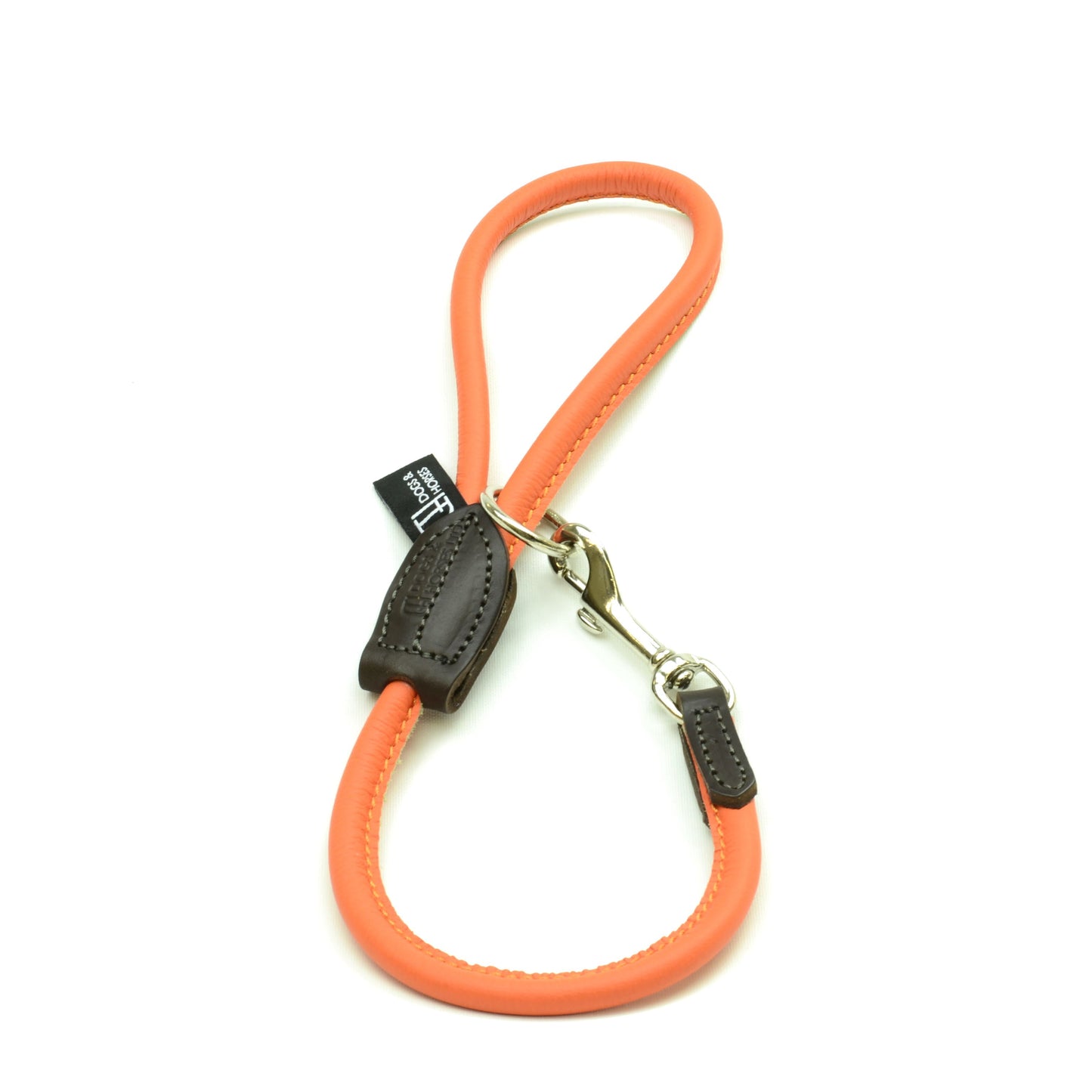 Short Rolled Leather Lead