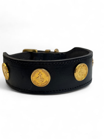 D&H Hound Pound Traditional Leather Collar