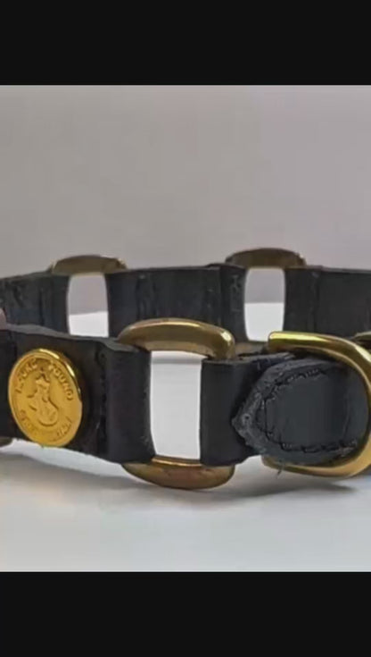 D&H Hound Pound Leather Link Collar