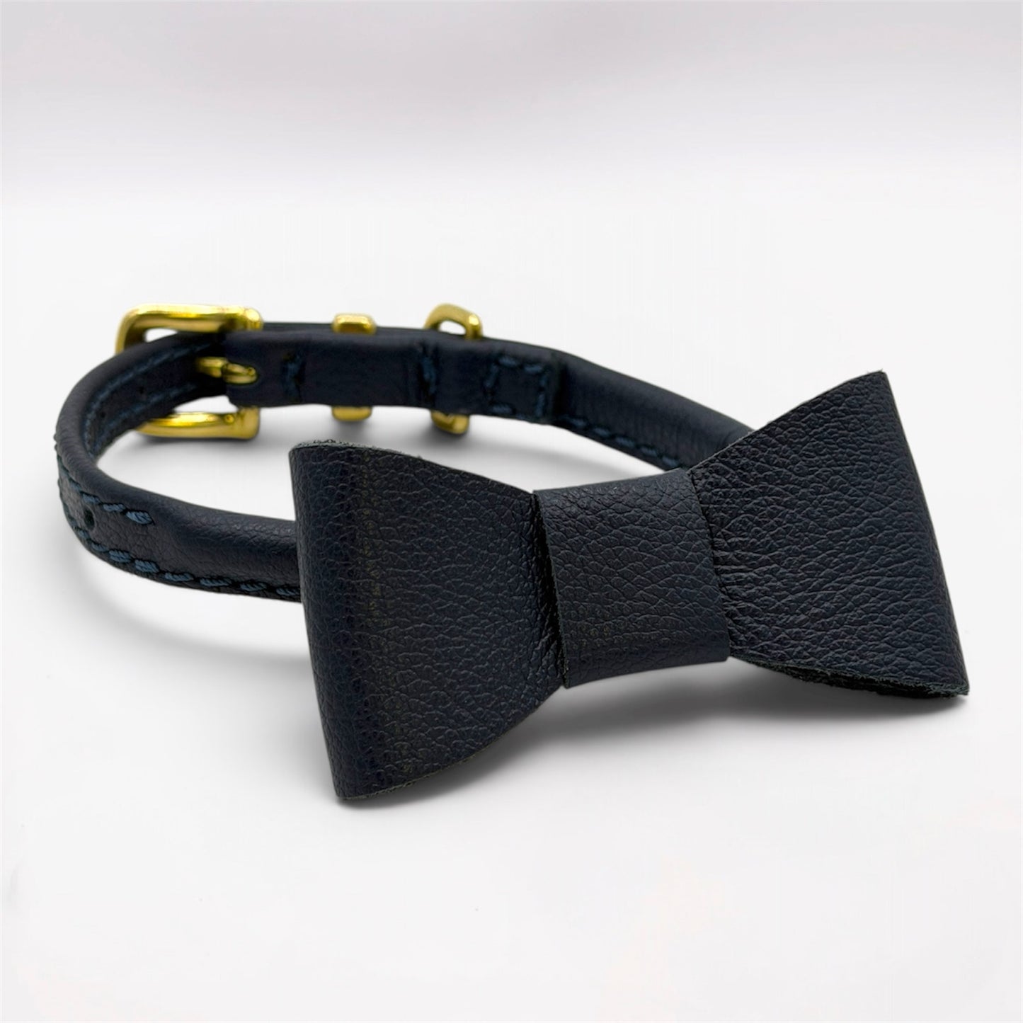 Soft Leather Dog Bow Tie
