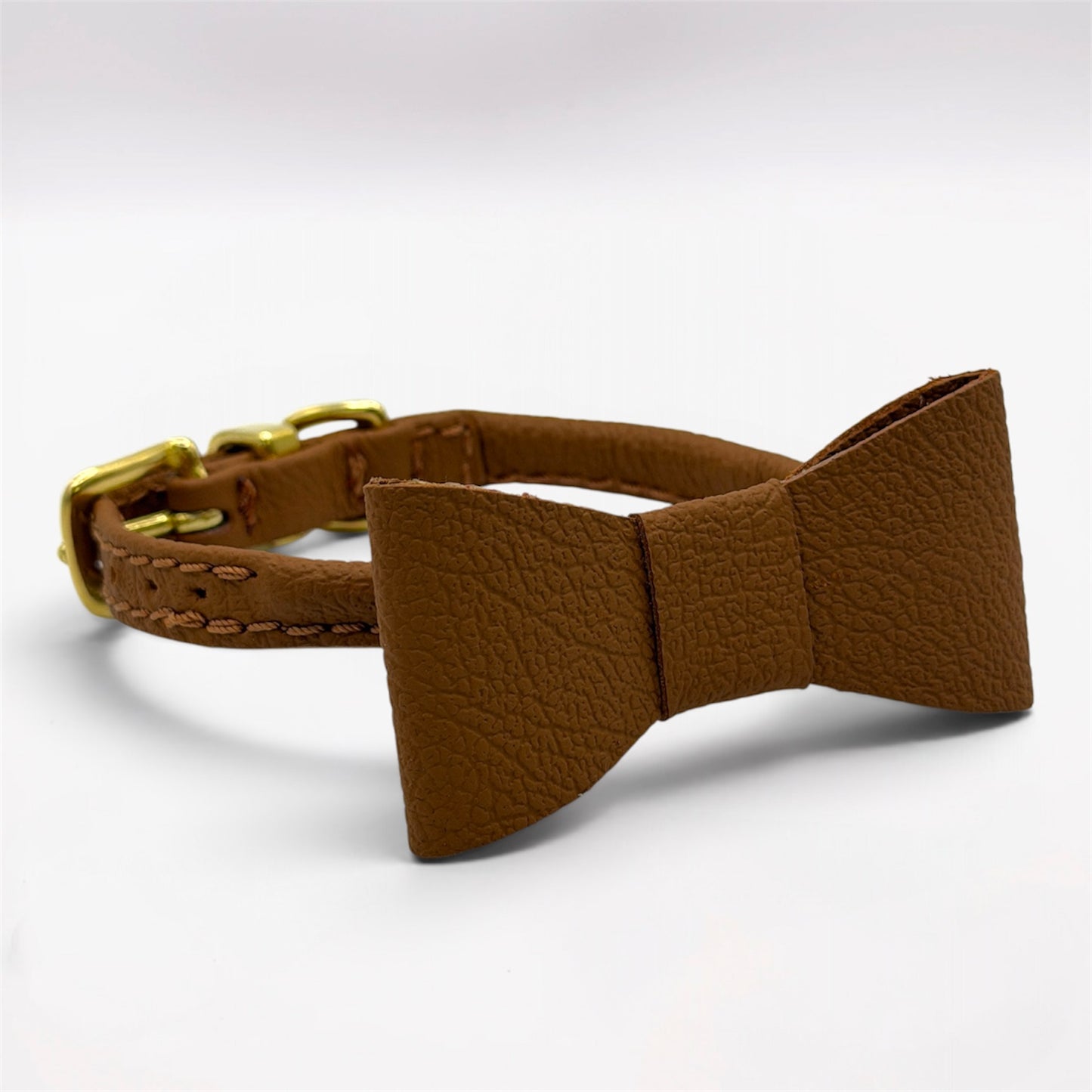 Soft Leather Dog Bow Tie