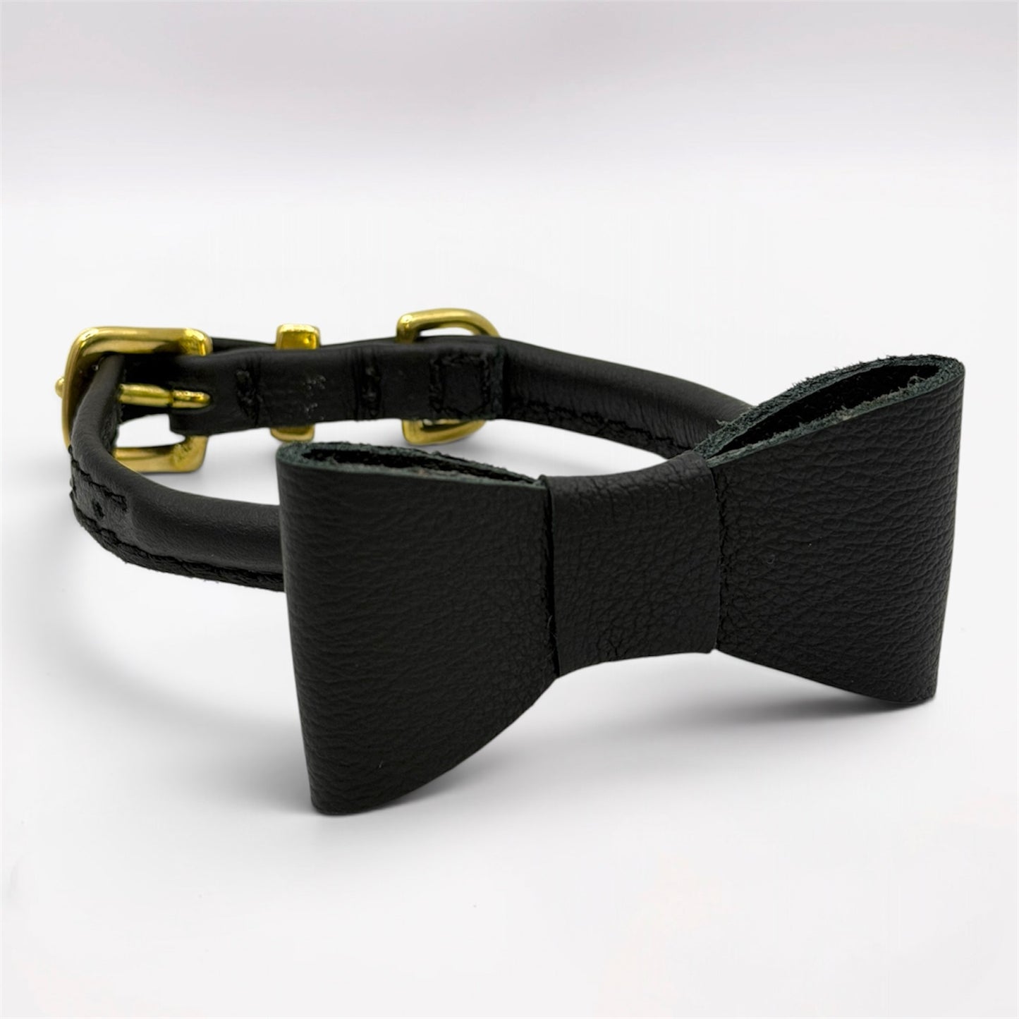 Soft Leather Dog Bow Tie