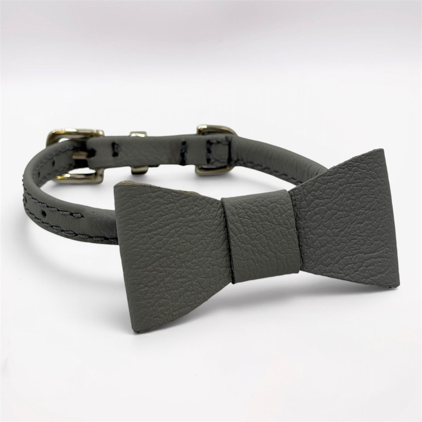 Soft Leather Dog Bow Tie