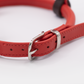 D&H Rolled Leather Dog Harness Red