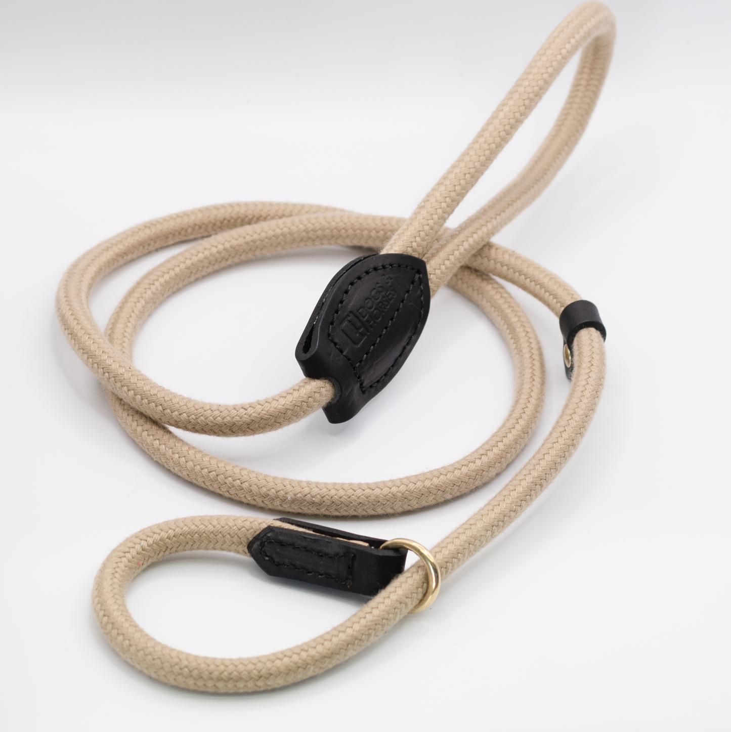 D&H Traditional Cotton Rope Slip Lead Black