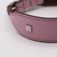 Flat and Wider Soft Leather Dog Collar Pink