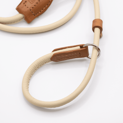 D&H Rolled Soft Leather Slip Lead Cream