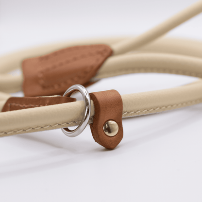 D&H Rolled Soft Leather Slip Lead Cream