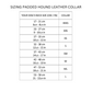 D&H Padded Leather Hound Collar Tan and Cream