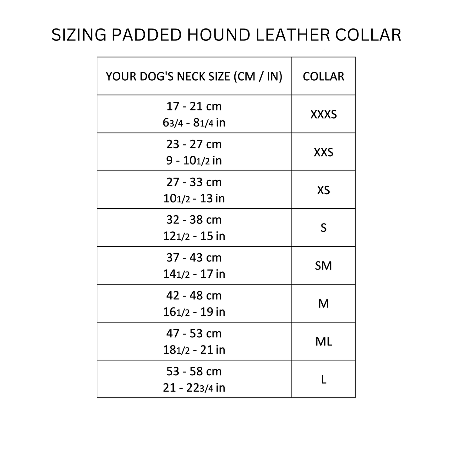 D&H Padded Leather Hound Collar Tan and Cream