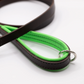 Padded Leather Dog Lead Brown and Green