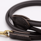 Rolled Soft Leather Dog Lead Brown