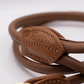 Rolled Soft Leather Dog Lead Tan