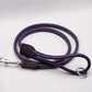 OUTLET: Rolled Soft Leather Dog Lead Purple