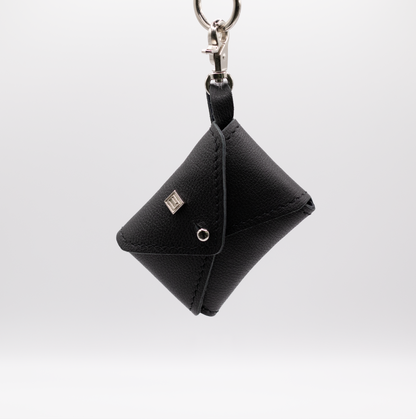 D&H PooSh - Soft Leather Poo Bag Dispenser Black