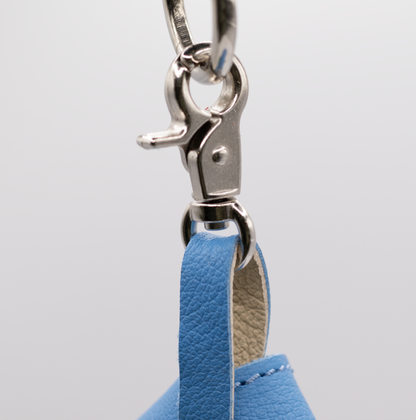 D&H PooSh - Soft Leather Poo Bag Dispenser Blue