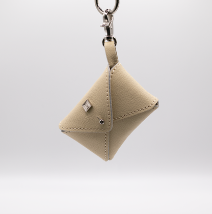 D&H PooSh - Soft Leather Poo Bag Dispenser Cream