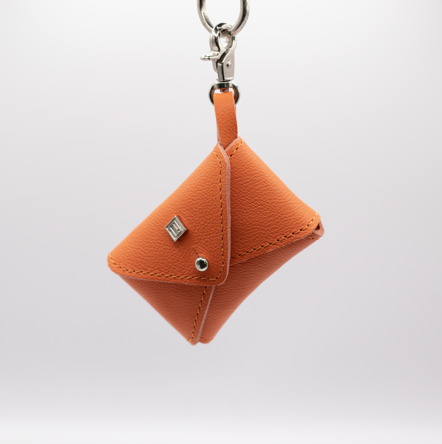 D&H PooSh - Soft Leather Poo Bag Dispenser Orange
