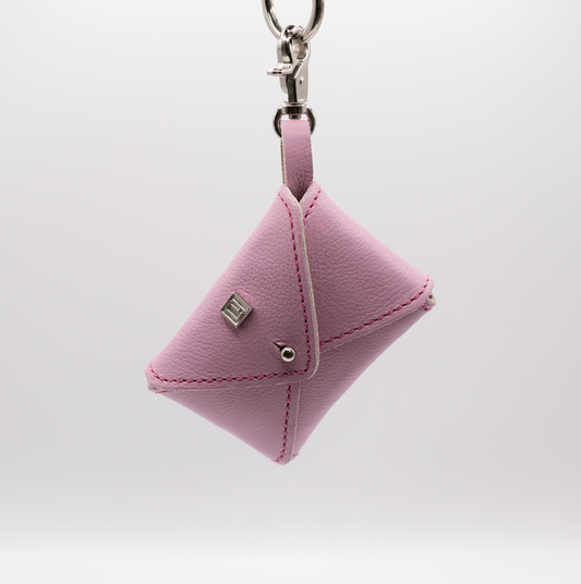 D&H PooSh - Soft Leather Poo Bag Dispenser Pink