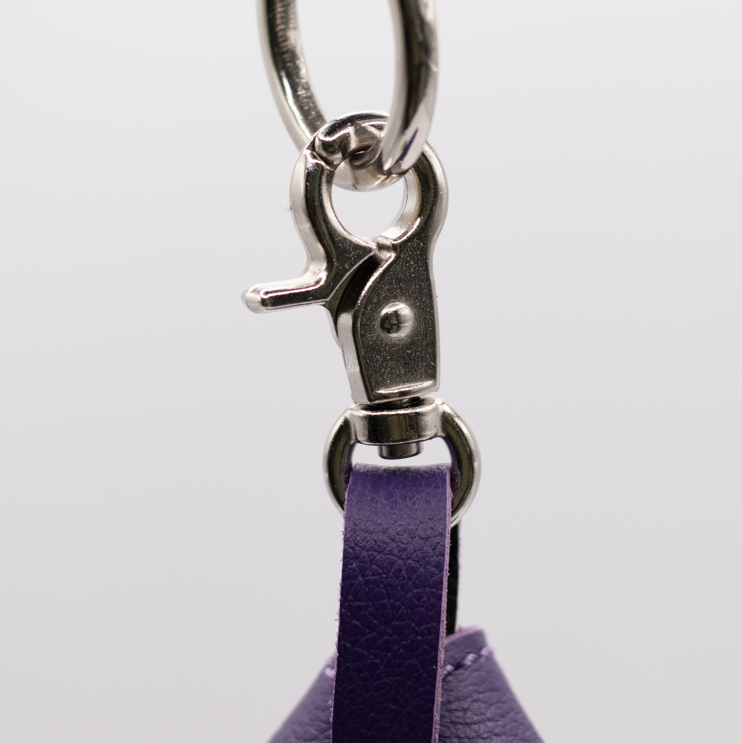 D&H PooSh - Soft Leather Poo Bag Dispenser Purple