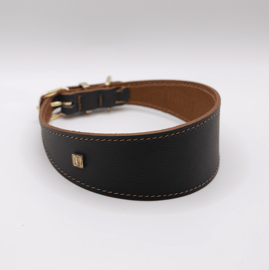 Soft Leather Hound Collar Racing Green