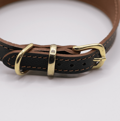 Soft Leather Hound Collar Racing Green