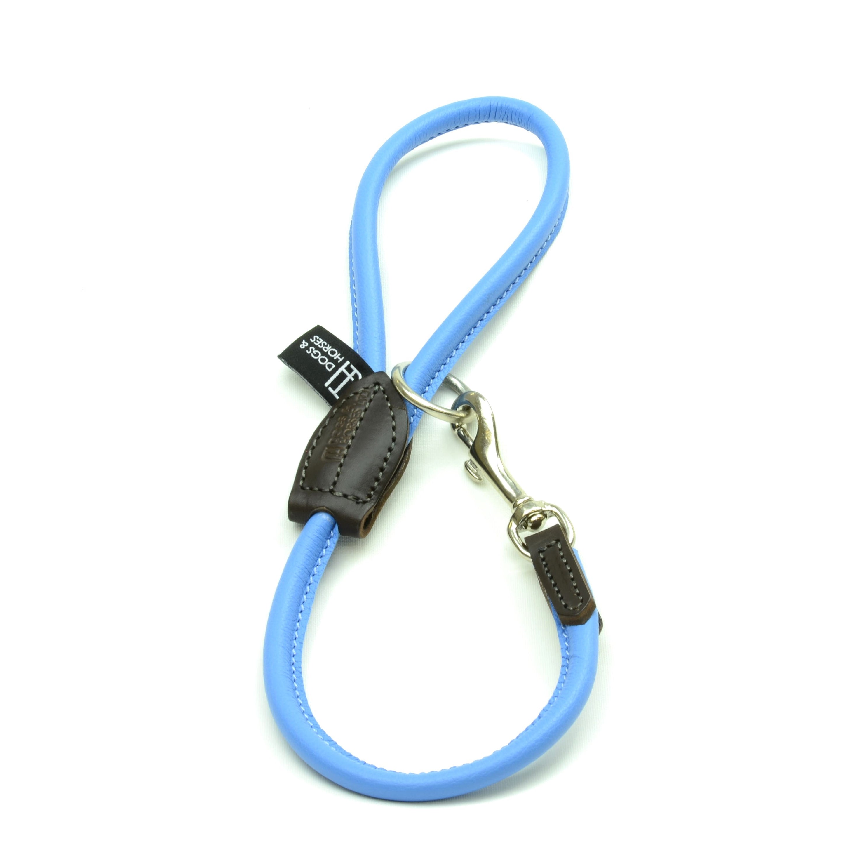 Short leather cheap dog lead