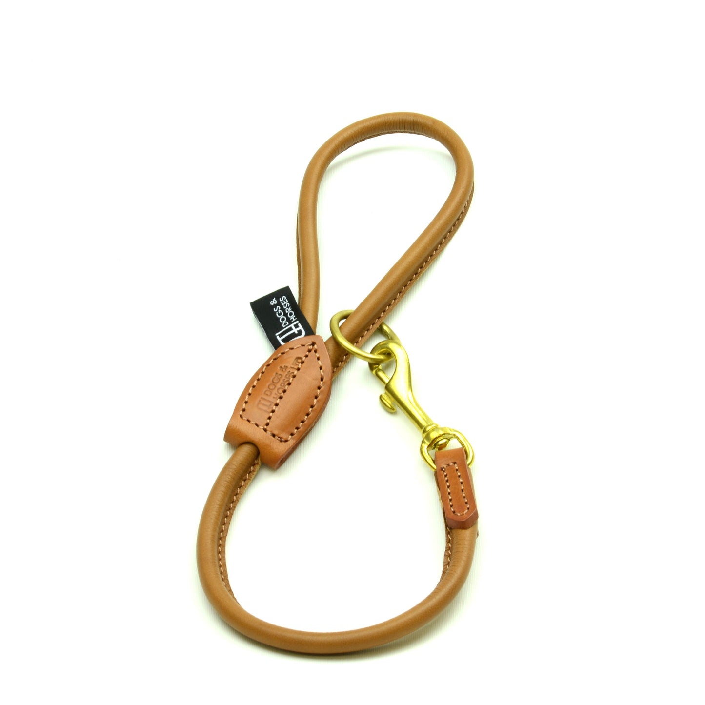 Big Dog Short Rolled Leather Lead
